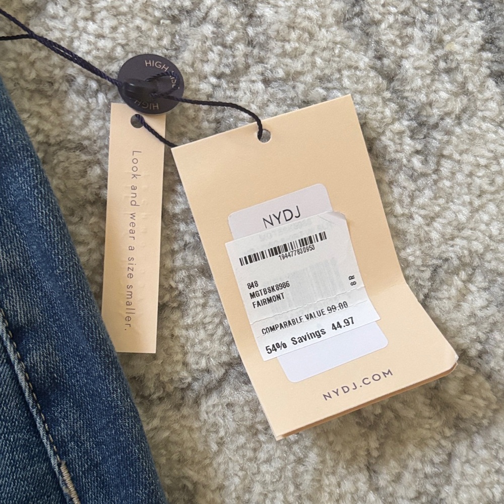 NYDJ Denim Midi Skirt Size 8 - Picture 3 of 9